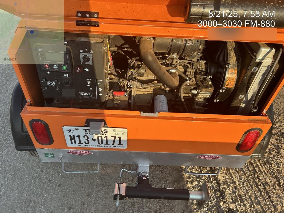 2024 Wanco WLTT-4MM4K Diesel, Deep Sea Controller, Shore Power Plug, Auto Start, (4) 350W LED Floodlights, 4kW Generator, 60 Gal Fuel Tank, 2" Ball, T3