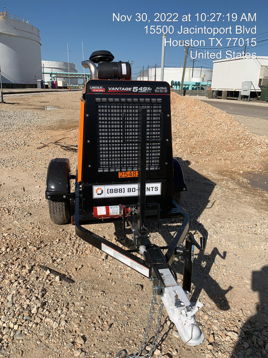 2022 Lincoln Electric Vantage 549X Crosslink Technology, Trailer Mounted, ES Decals, T3