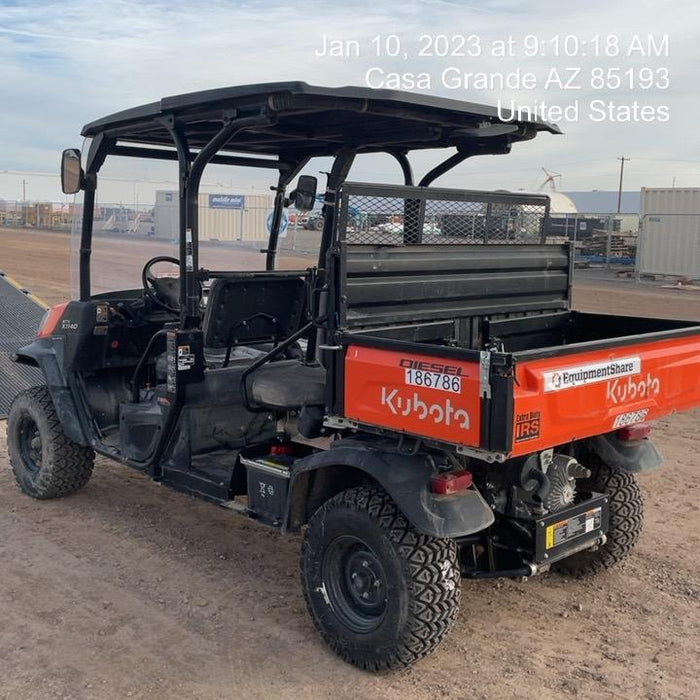 2021 Kubota RTV-X1140W-H Plastic Canopy, Windshield Acrylic Clear, LED Strobe Light, Wire Harness Kit, Back up Alarm