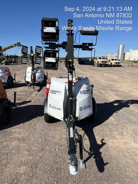 2024 Generac MLT2 Diesel, Flex Switch 120V Input, Powerzone Controller, 
(4) 320W LED Lights, 4kW Generator, 39.9 Gal Fuel Tank, 2" Ball, T3