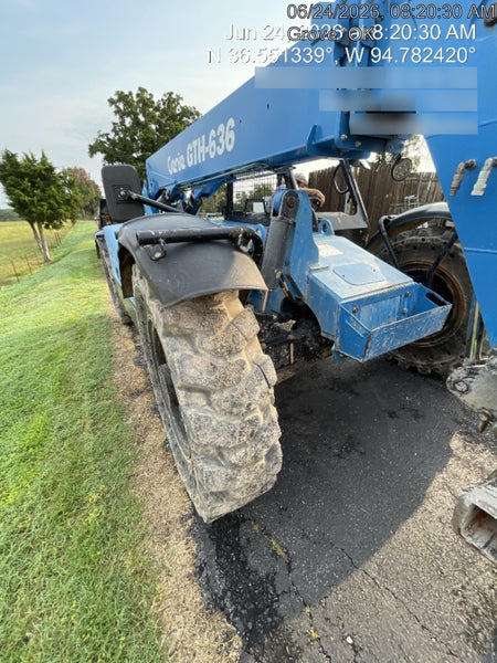 2018 Genie GTH-636 Genie GTH-636 w/Open ROPS, Work Lights, Solid Tires, RH Cab Mesh, Beacon, 48" Carriage and Forks