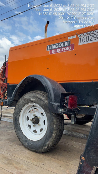 2021 Lincoln Electric Vantage 322 Vantage 322 Ready Pak 3 w/ Decals, ORANGE (includes trailer, cable rack, fender light kit) NO Telematics