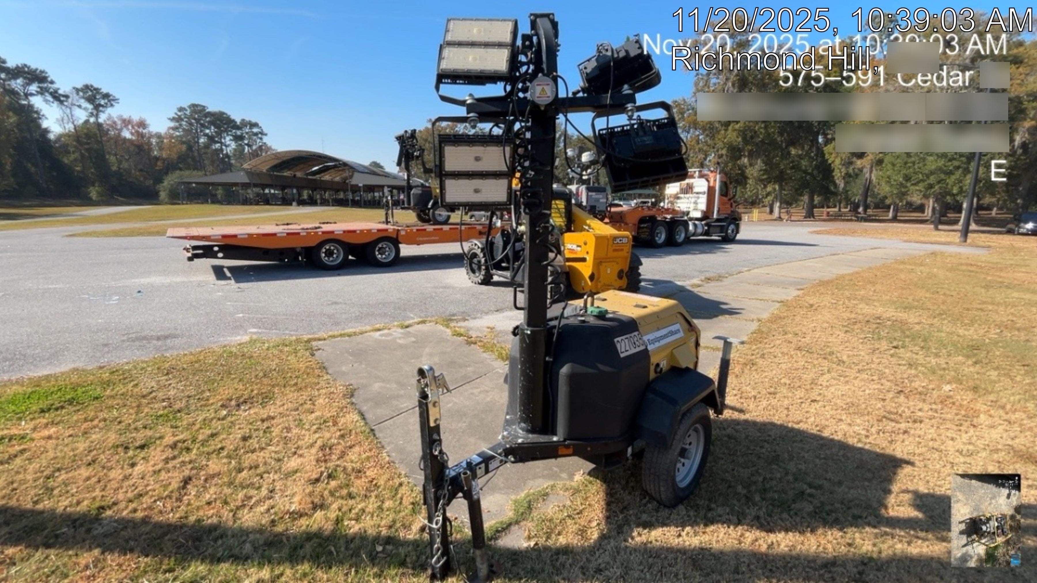 2022 Allmand NLV3GR (4) LED Light Fixture 350W, 23' Vertical Mast, 3kW Prime, Towable, Deep Sea L401, Leveling Jacks, Yanmar T4F 5.8hp