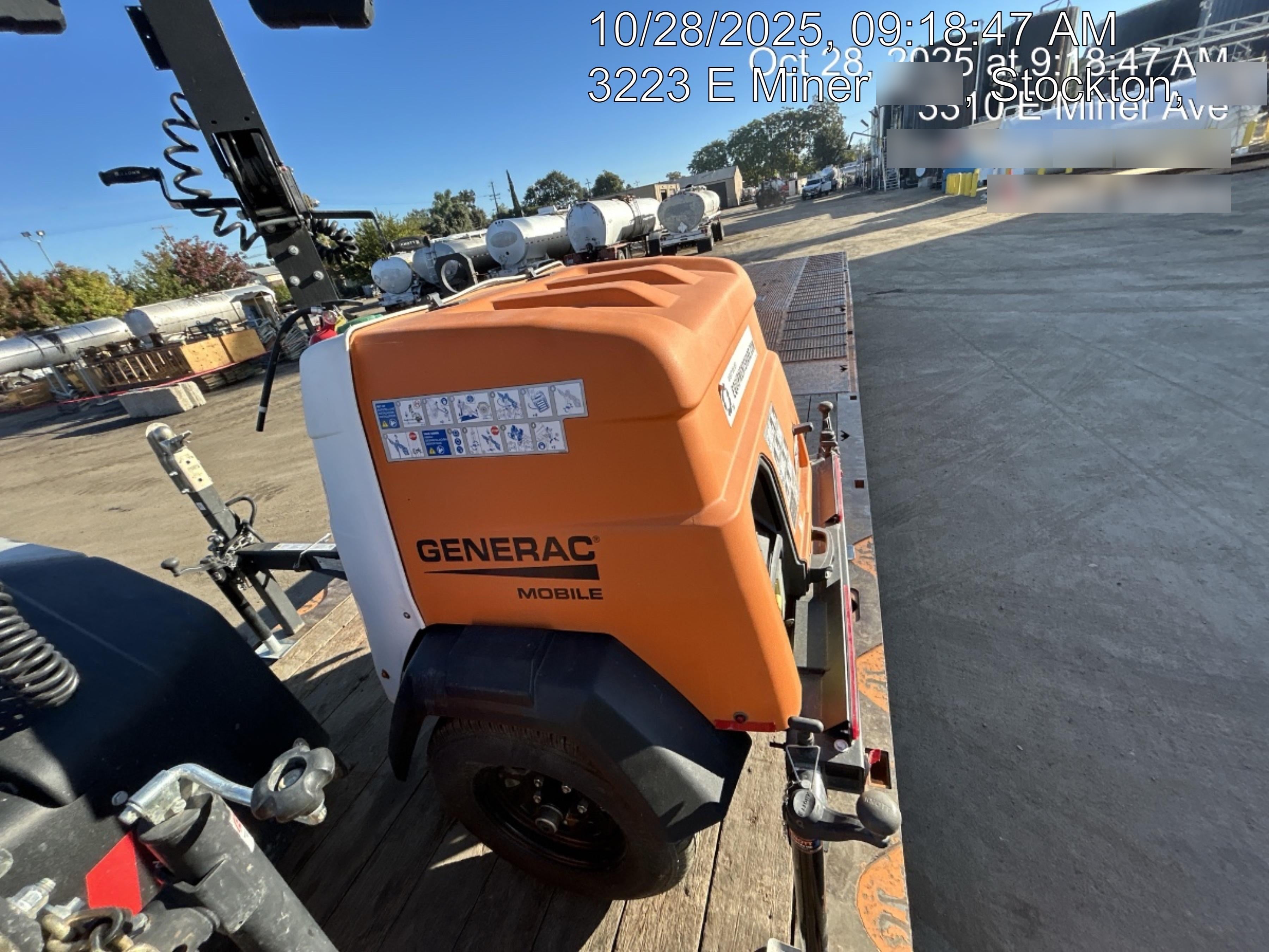2023 Generac MLT2 Diesel, Flex Switch 120V Input, Powerzone Controller, 
(4) 320W LED Lights, 4kW Generator, 39.9 Gal Fuel Tank, 2" Ball, T3