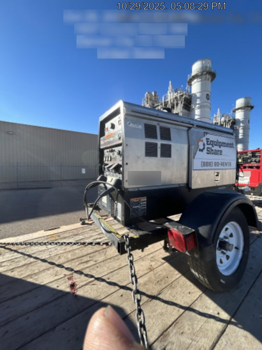 2019 Lincoln Electric Vantage 322 Welder Ready-Pak 3, Two wheel trailer, Fender and Light kit, Cable Rack