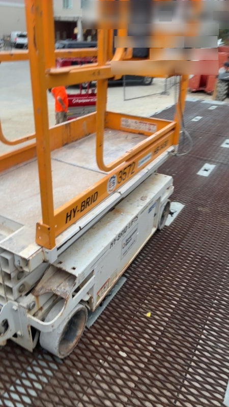 Custom Equipment HB-1430 Hy-Brid Scissor Lift
Platform capacity up to 670 lbs
Working height up to 20 ft
Weighs under 1,700 lbs
Non-marking wheels