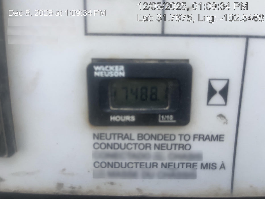 Terex RL4V2 RL4V2- 6KW, 60 HZ GENERATOR W 10.7 HP KOHLER DIESEL