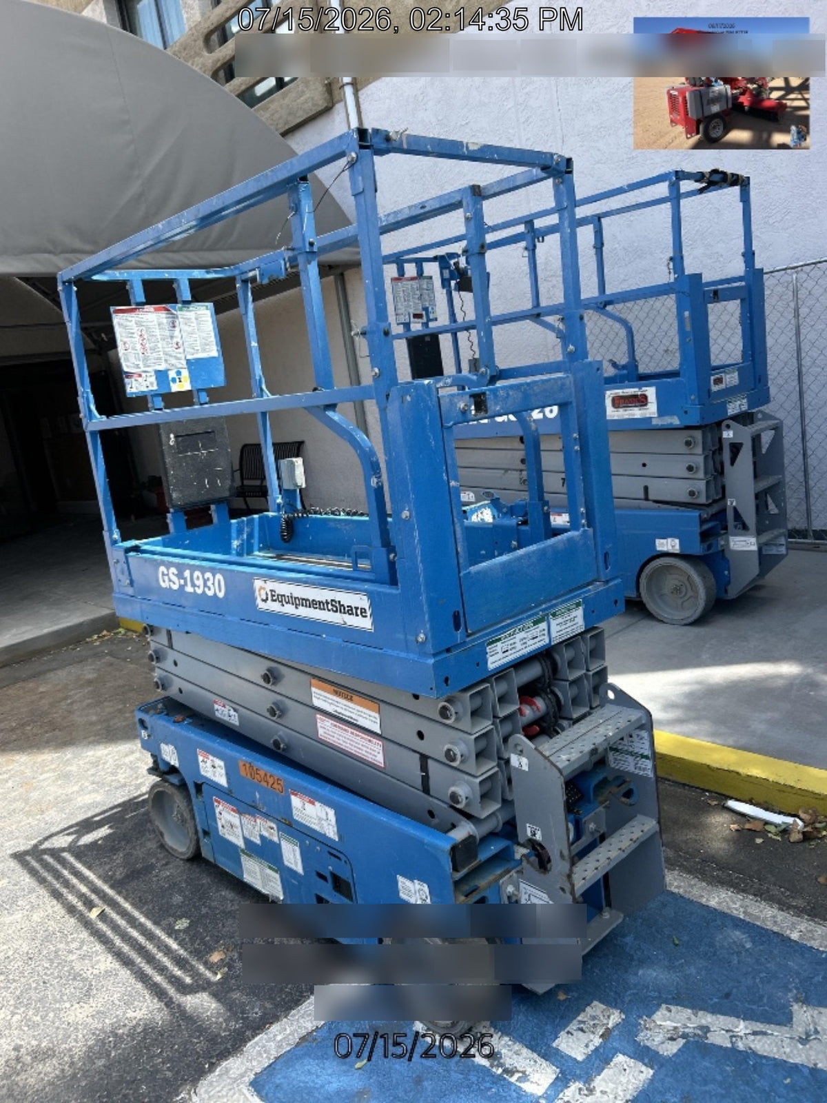 2020 Genie GS-1930 Solid Non Marking Tires, Beacon, Folding rails with half height swing gate