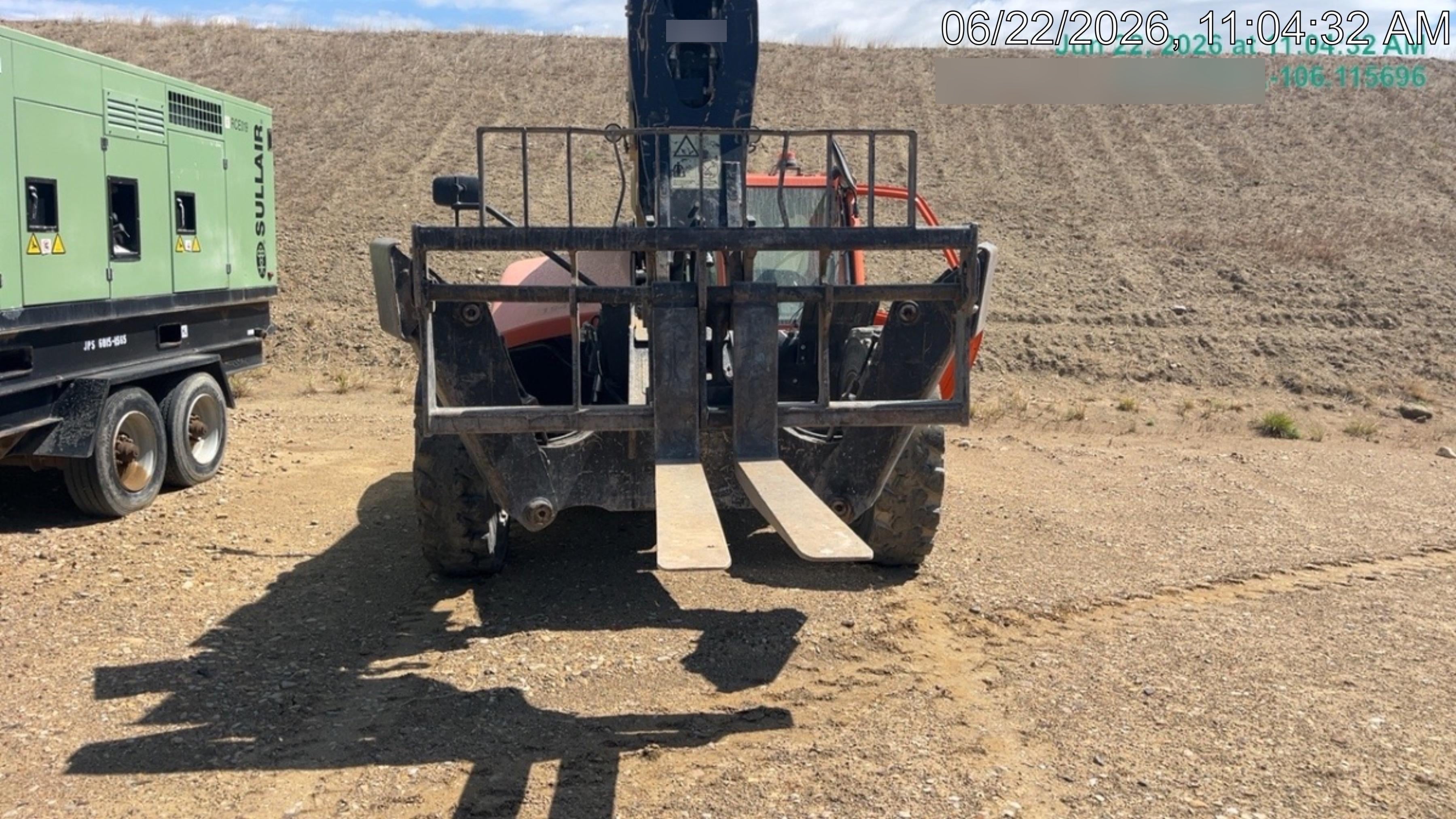2019 JLG 1255 JLG 1255 T4F w/Full Cab, HVAC, Solid Tires, Work Lights/Beacon, 60" Carriage/Forks