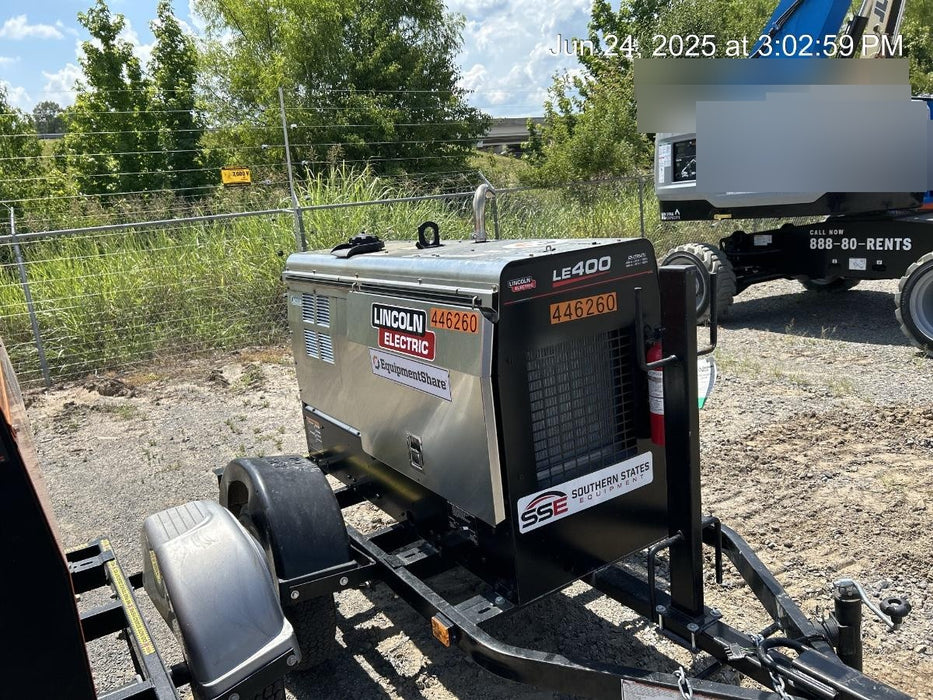 2024 Lincoln Electric LE400 Kubota V1505, Trlr, Cable Rack, Light Kit, ES Decals, T3