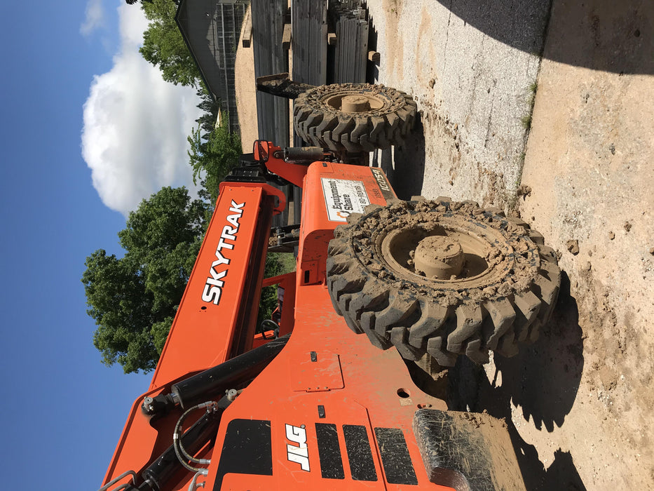 2018 Skytrak 10054 Skytrak 10054 10K Telehandler w/Open ROPS Solid Tires, LED Work Lights, Rotating Beacon, 60" Carriage/60" Forks