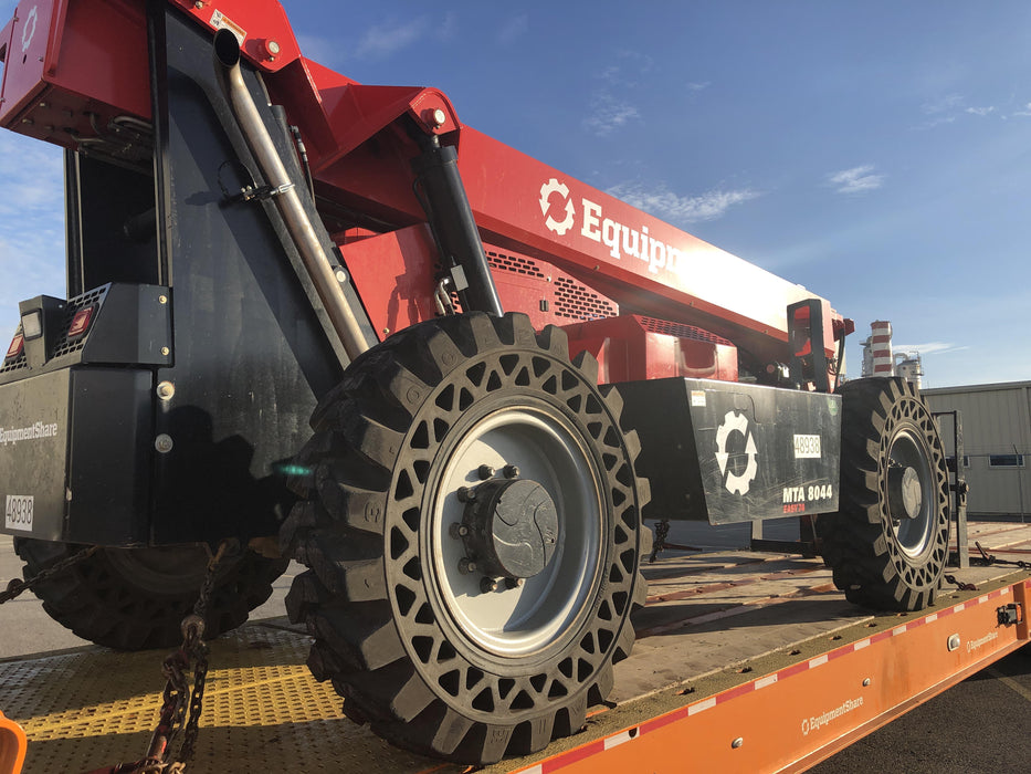 2020 Manitou MTA8044 74hp T4F, Cab/Heat/Air, Cab and Boom LED work lights, Auxiliary Hydraulics, Solid Tires, Amber strobe, Lift Hook w/66" Carriage, 60" Forks