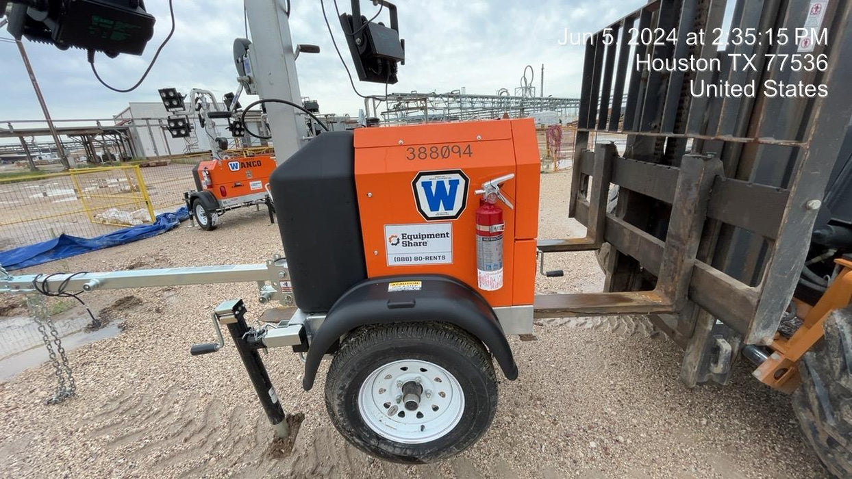 2024 Wanco WLTT-4MM4K Diesel, Deep Sea Controller, Shore Power Plug, Auto Start, (4) 350W LED Floodlights, 4kW Generator, 60 Gal Fuel Tank, 2" Ball, T3