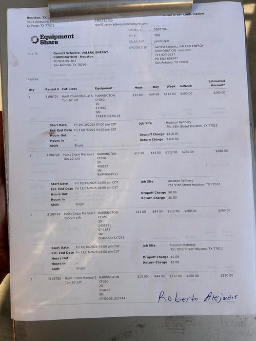 2024 HARRINGTON CF050-20