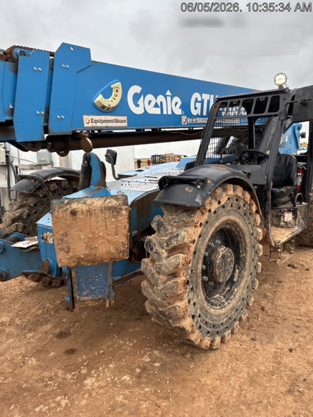 2018 Genie GTH-1056 Genie GTH-1056 w/ROPS, Work Lights, Solid Tires, RH Cab Mesh, Beacon, 60" Carriage and Forks