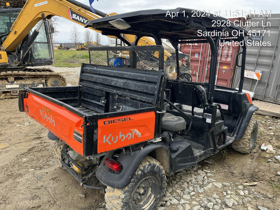 2022 Kubota RTV-X1140W-H Plastic Canopy, Windshield Acrylic Clear, LED Strobe Light, Wire Harness Kit, Back up Alarm