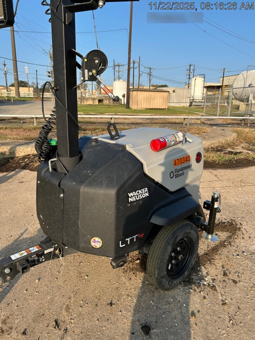 2024 Wacker Neuson LTT4 Diesel, Kohler KDW702, Deep Sea Controller, Auto Start, LED 320W, Bypass Outlet, T3