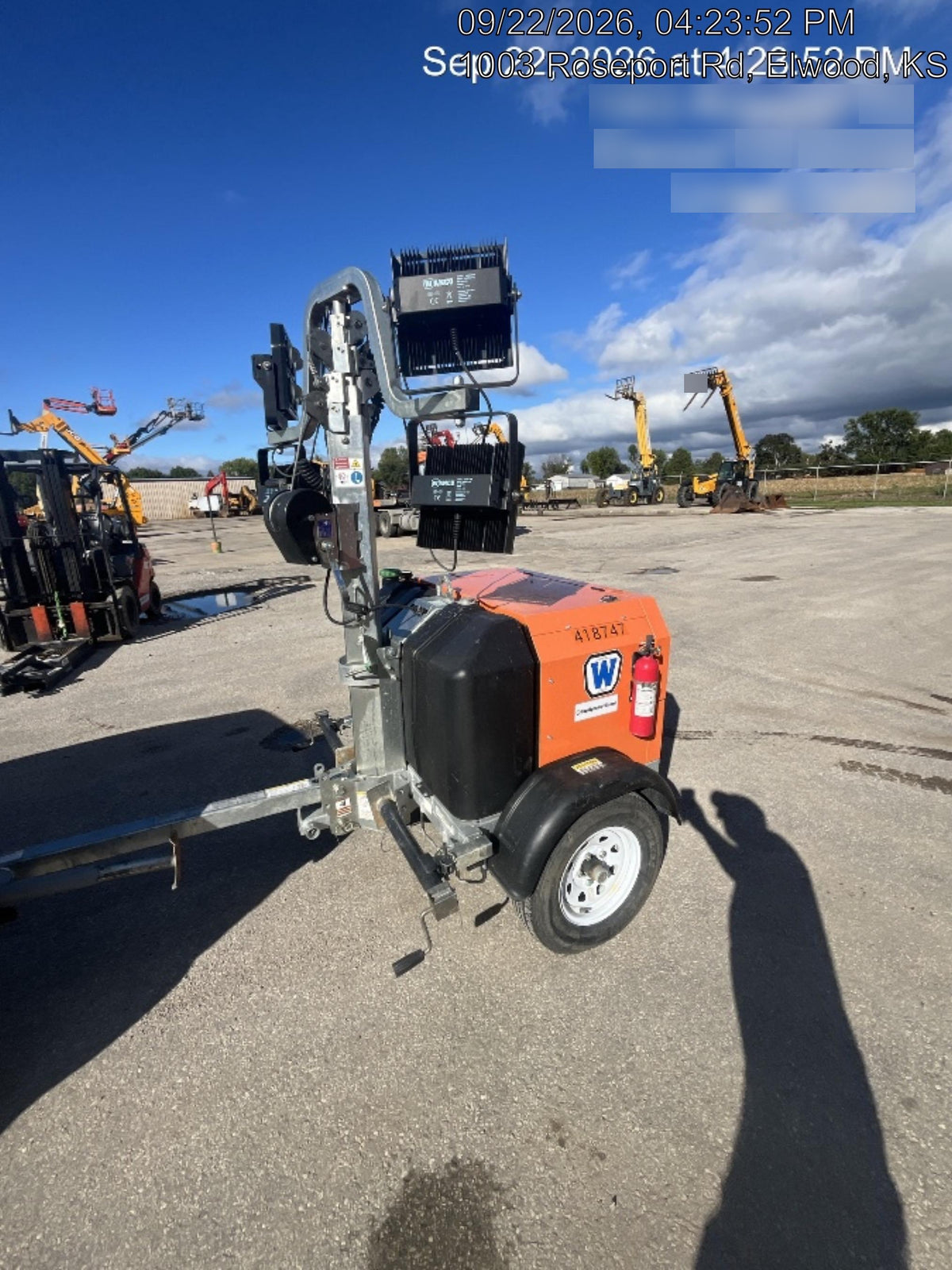 2024 Wanco WLTT-4MM4K Diesel, Deep Sea Controller, Shore Power Plug, Auto Start, (4) 350W LED Floodlights, 4kW Generator, 60 Gal Fuel Tank, 2" Ball, T3