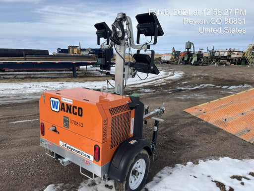 2023 Wanco WLTT-4MM4K Diesel, Deep Sea Controller, Shore Power Plug, Auto Start, (4) 350W LED Floodlights, 4kW Generator, 60 Gal Fuel Tank, 2" Ball, T3