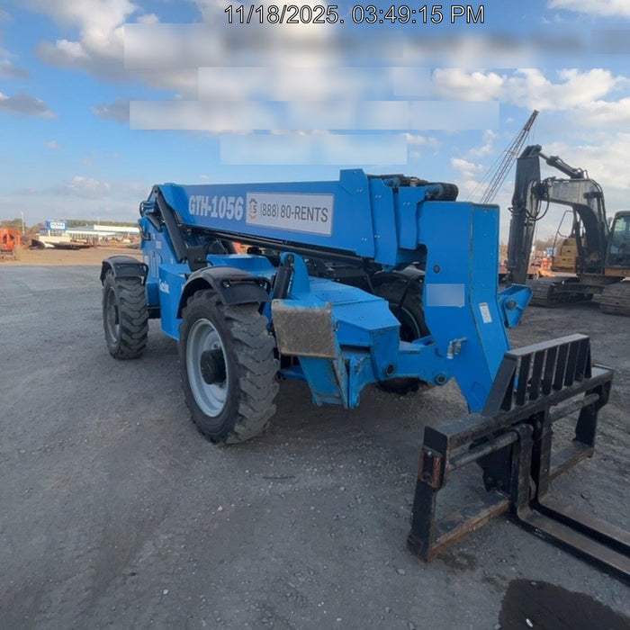 2019 Genie GTH-1056 Cab/Heat/AC, FF Tires, LED Work Lights, Beacon 60" QA Carriage, 60" Forks