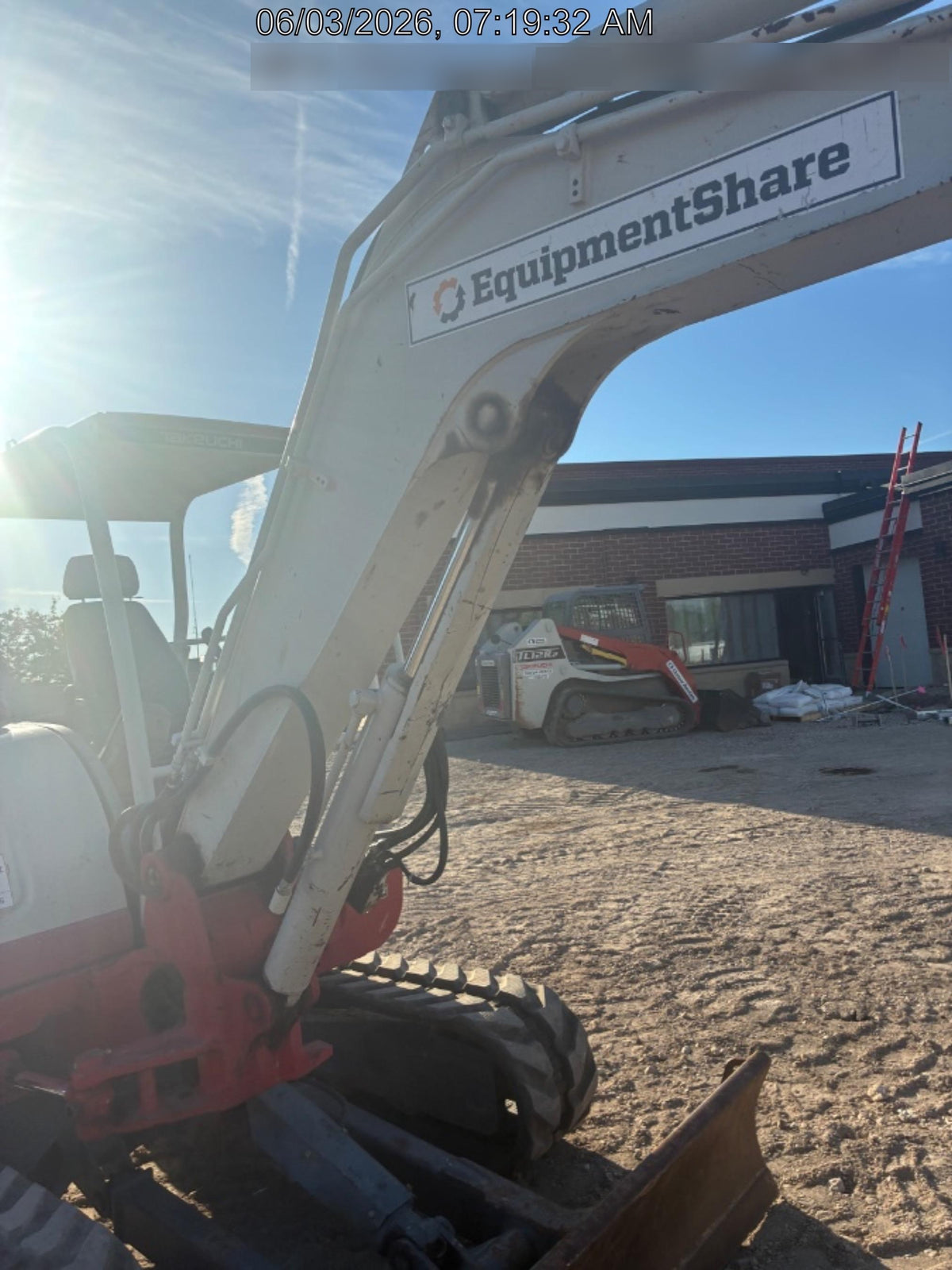 2019 Takeuchi TB260 Takeuchi TB260 Canopy w/Rubber Tracks, Auxiliary Hydraulics, Standard Blade, Manual QC, 12 / 18 / 24" Buckets, Hydraulic Thumb Installed