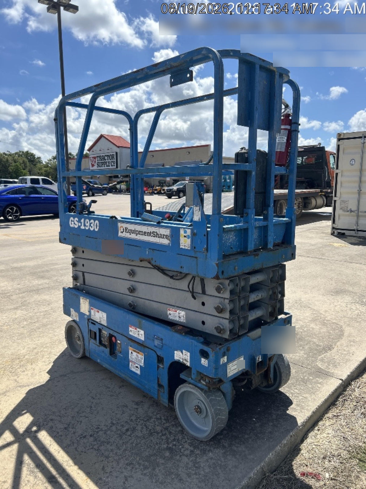2019 Genie GS-1930 Fixed Rails with Chain Entry