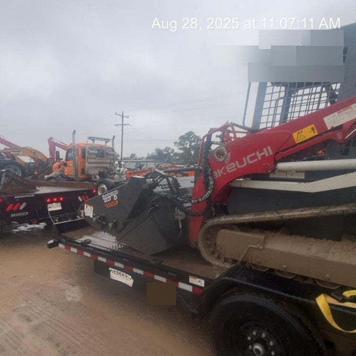2019 Takeuchi TL8 Radial ROPS, ROPS/FOPS Canopy, 15" Wide Rubber Tracks, Back-up Alarm, Front & Rear Working Lights, Auxiliary Hydraulics, Two-Speed Travel, Electronic Monitoring System 76" HD Dirt Bucket with 8 Teeth, 20.3 cubic feet Capacity