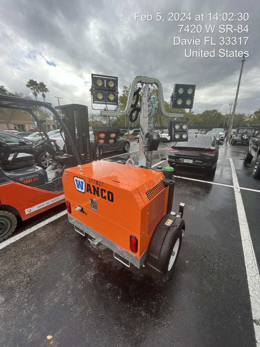 2023 Wanco WLTT-4MM4K Diesel, Deep Sea Controller, Shore Power Plug, Auto Start, (4) 350W LED Floodlights, 4kW Generator, 60 Gal Fuel Tank, 2" Ball, T3