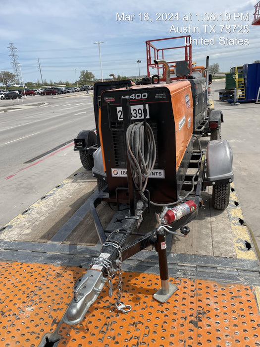 2022 Lincoln Electric LE400 Kubota V1505, Trlr, Cable Rack, Light Kit, ES Decals, T3