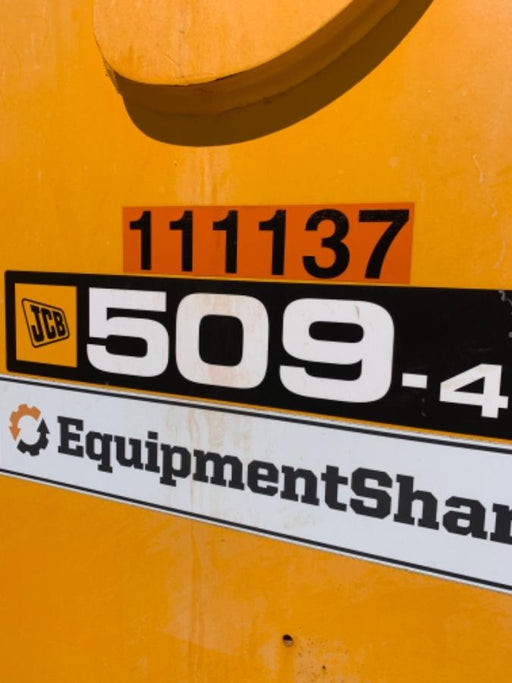 2020 JCB 509-42 Cab/Heat/Air, Solid Tires, Work Lights, Beacon, Aux Hydraulics, Back up Alarm, Lifting Eye, ES Decals
