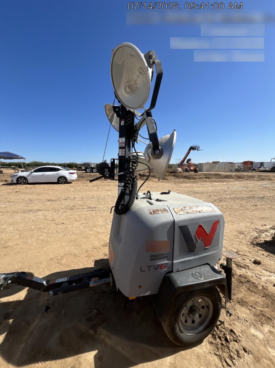2019 Wacker Neuson LTV6L-MH Wacker Neuson LTV6L Mobile Light Tower w/Fuel Level Sensor Installed
