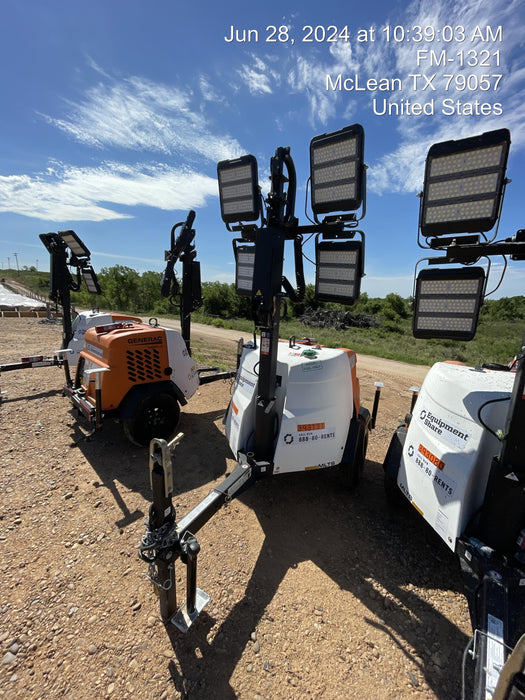 2024 Generac MLT2 Diesel, Flex Switch 120V Input, Powerzone Controller, 
(4) 320W LED Lights, 4kW Generator, 39.9 Gal Fuel Tank, 2" Ball, T3