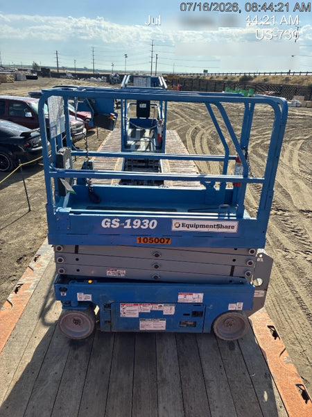 2020 Genie GS-1930 Fixed rails with chain entry gate - Pre A92.20, 800W Inverter