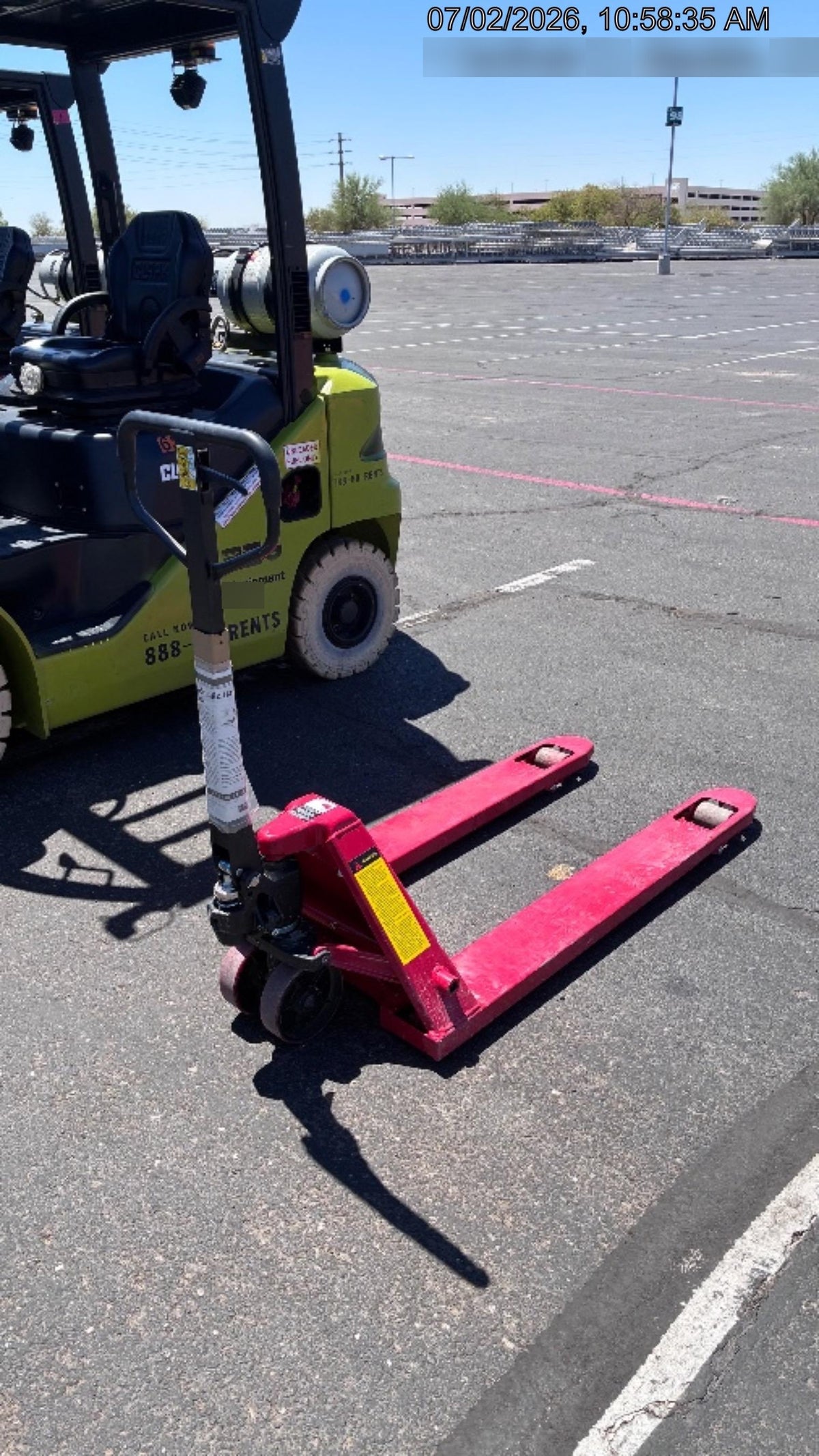2025 GRAINGER PALLET JACK, 5500 LBS., GRAINGER