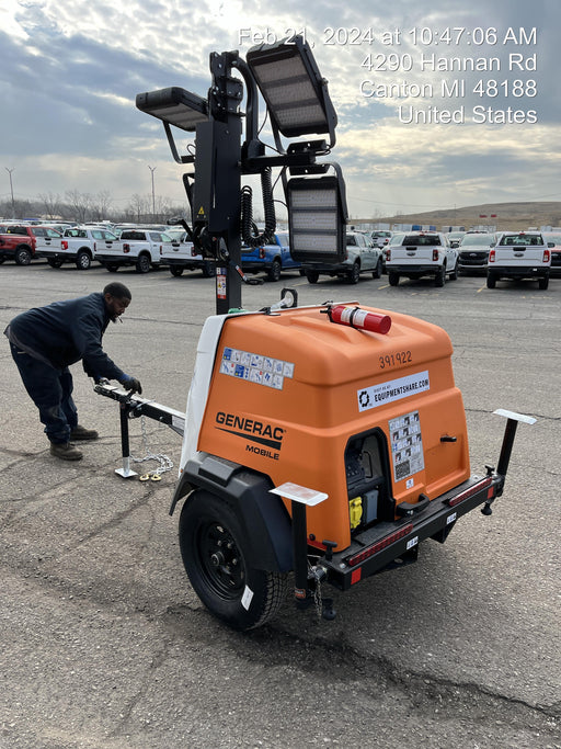 2024 Generac MLT2 Diesel, Flex Switch 120V Input, Powerzone Controller, 
(4) 320W LED Lights, 4kW Generator, 39.9 Gal Fuel Tank, 2" Ball, T3