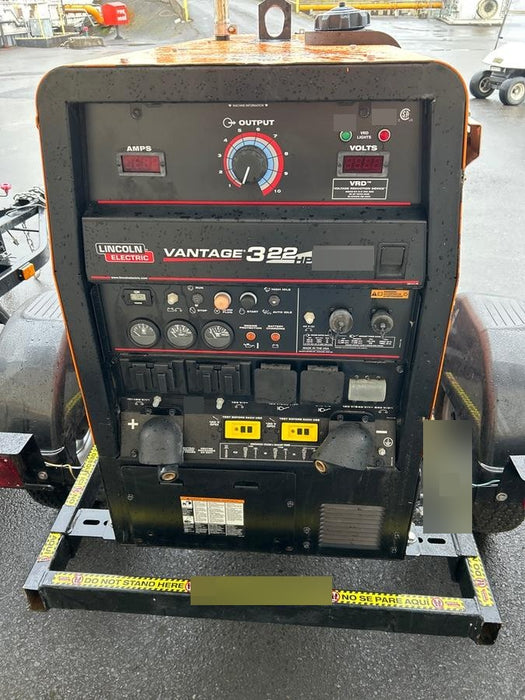 2021 Lincoln Electric Vantage 322 Vantage 322 Ready Pak 3 w/ Decals, ORANGE (includes trailer, cable rack, fender light kit) NO Telematics