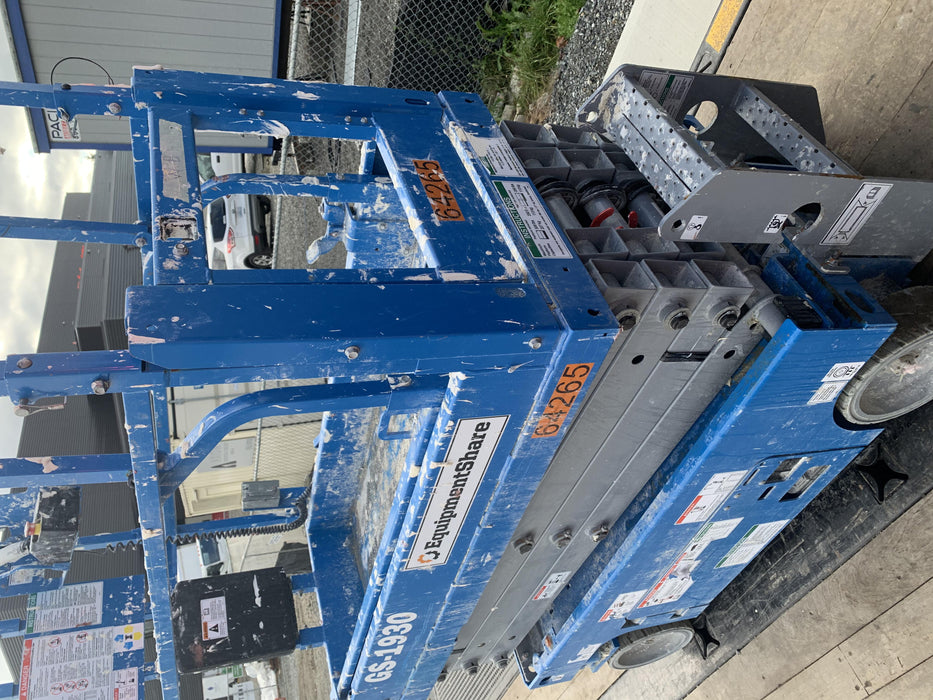 2020 Genie GS-1930 Solid Non Marking Tires, Beacon, Folding rails with half height swing gate, 800W Inverter