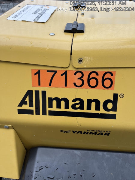 2021 Allmand NLV3GR (4) LED Light Fixture 350W, 23' Vertical Mast, 3kW Prime, Towable, Deep Sea L401, Leveling Jacks, Yanmar T4F 5.8hp
