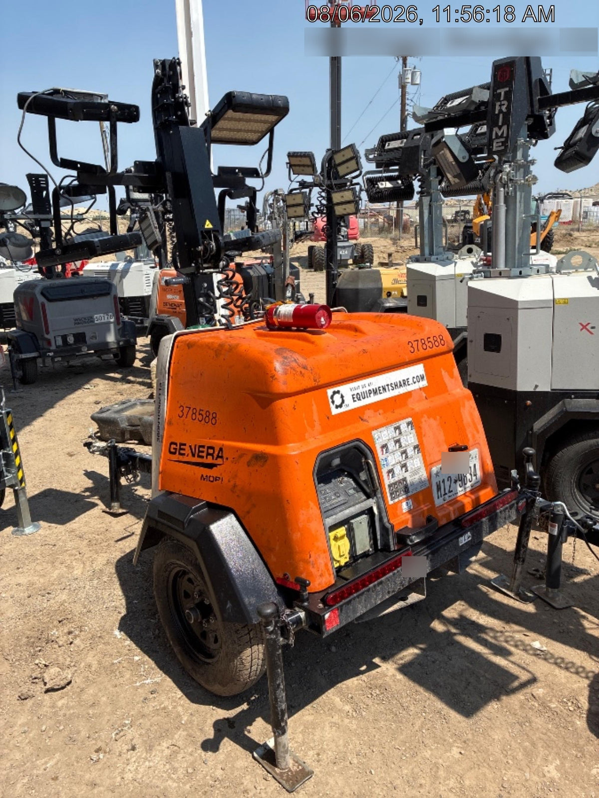 2023 Generac MLT2 Diesel, Flex Switch 120V Input, Powerzone Controller, 
(4) 320W LED Lights, 4kW Generator, 39.9 Gal Fuel Tank, 2" Ball, T3