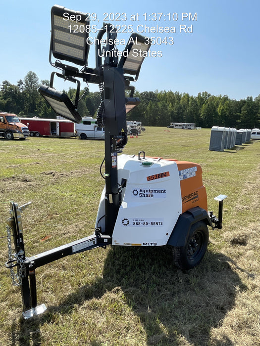 2023 Generac MLT2 Diesel, Flex Switch 120V Input, Powerzone Controller, (4) 320W LED Lights, 4kW Generator, 39.9 Gal Fuel Tank, 2" Ball, T3