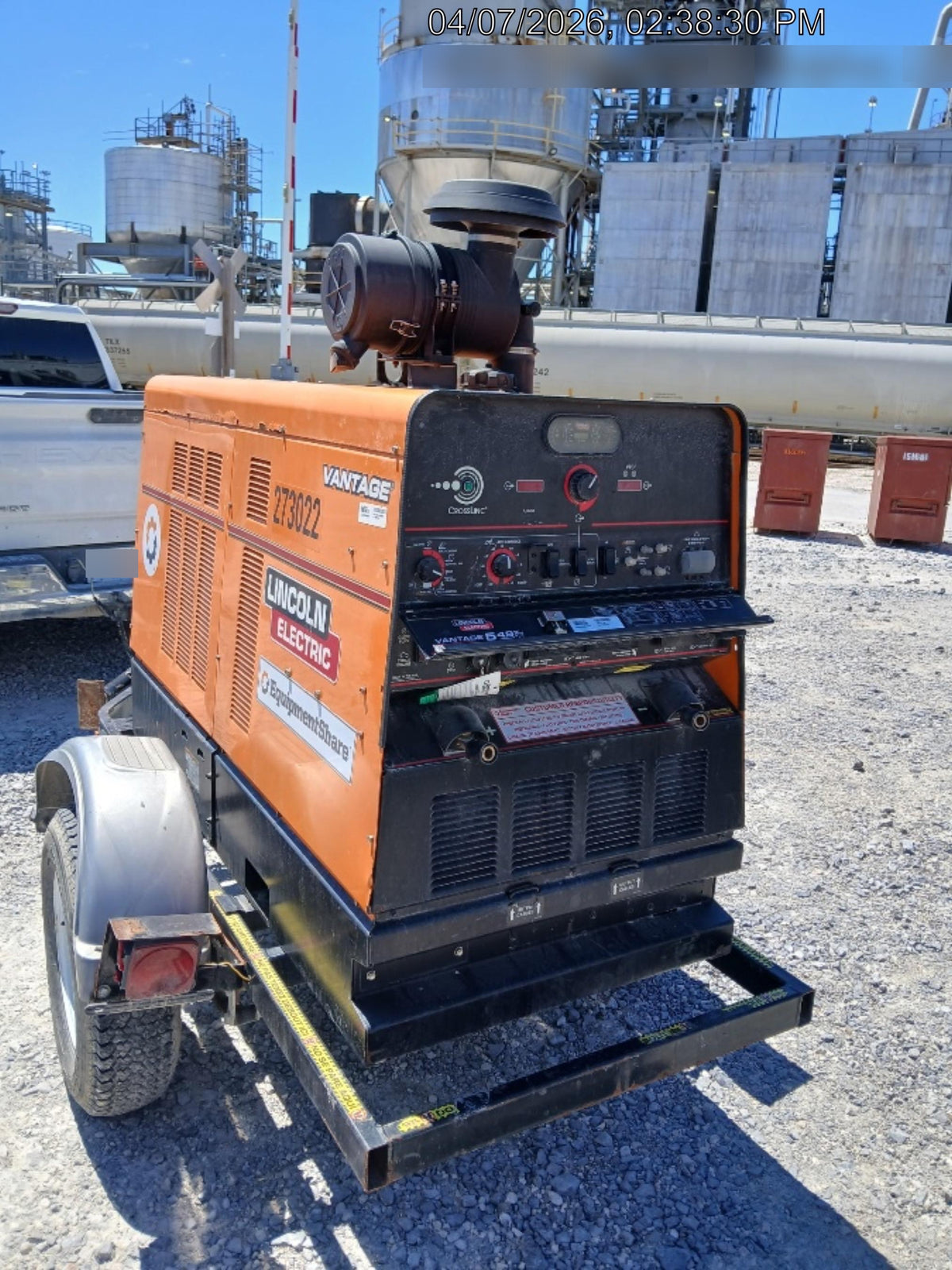 2022 Lincoln Electric Vantage 549X Crosslink Technology, Trailer Mounted, ES Decals, T3