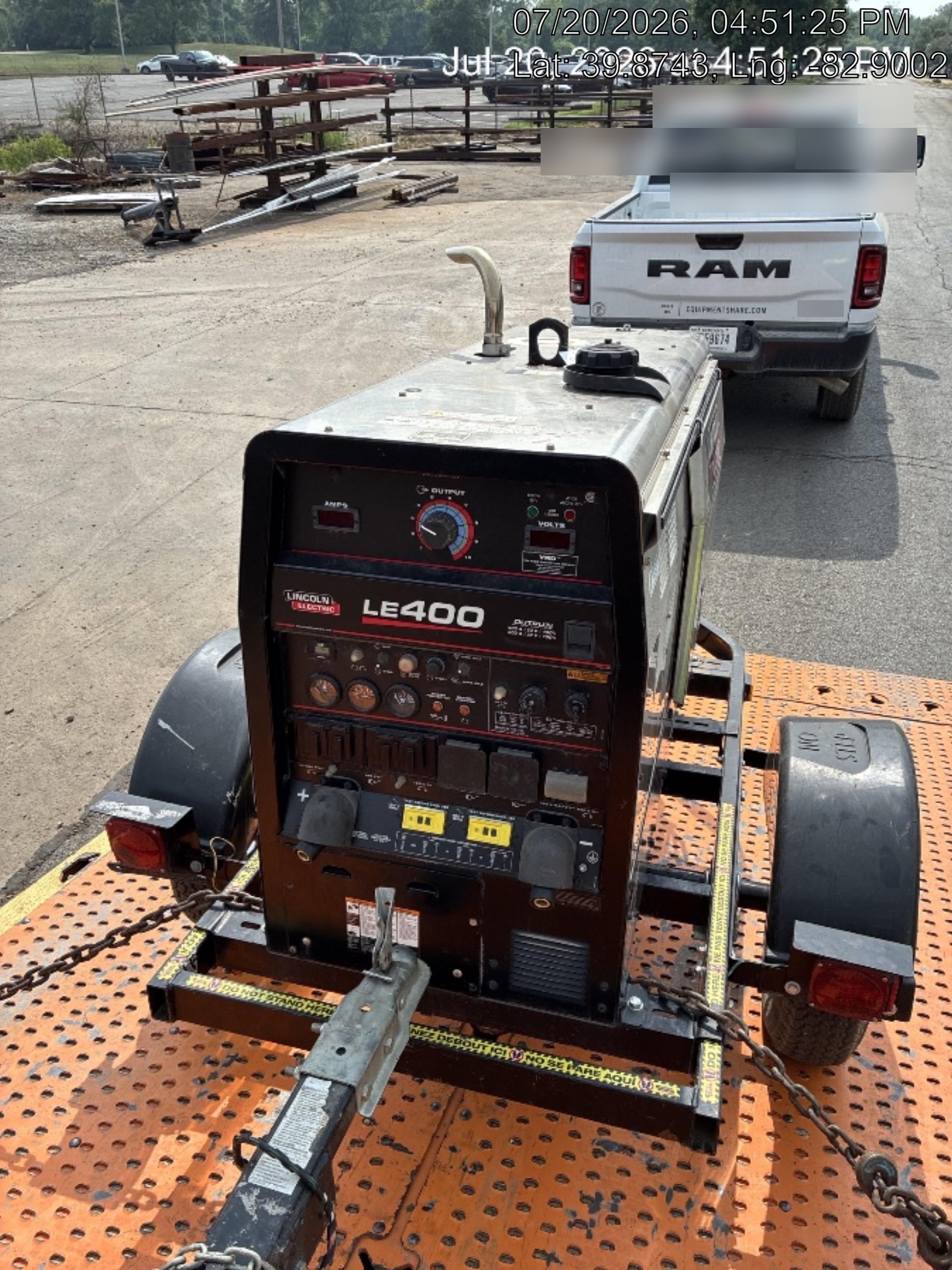 2024 Lincoln Electric LE400 Kubota V1505, Trlr, Cable Rack, Light Kit, ES Decals, T3