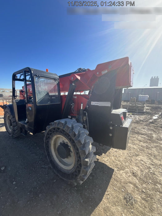 2019 Manitou MTA10055 Canopy, 120 HP, Solid Tires, Work Lights, Lift Hook, Auxiliary Hydraulics 66" Carriage and 60" Forks