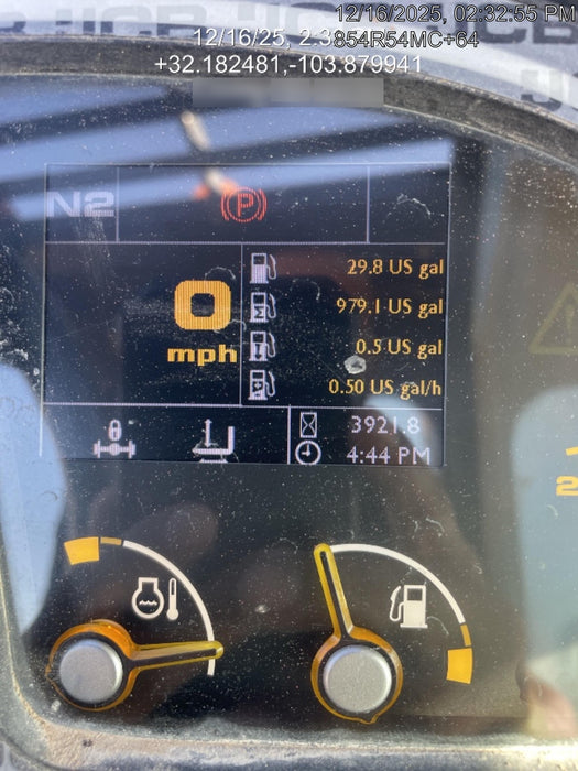 2019 JCB 510-56 Open ROPS, 74 HP, Solid Tires, Worklights, Beacon, Aux Hydraulics, Lifting Eye w/60" Carriage/60" Forks