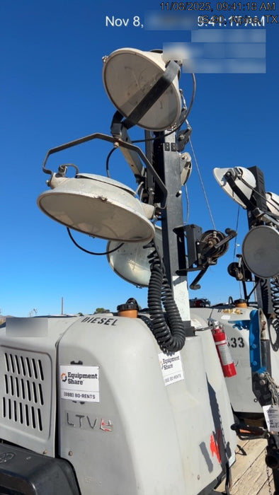 2018 Wacker Neuson LTV6L-MH Wacker Neuson LTV6L Mobile Light Tower w/Fuel Level Sensor Installed