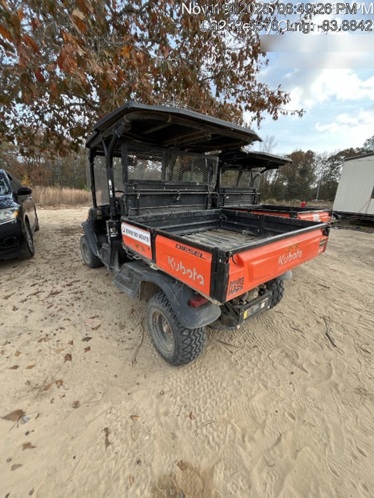2022 Kubota RTV-X1140W-H Plastic Canopy, Windshield Acrylic Clear, LED Strobe Light, Wire Harness Kit, Back up Alarm
