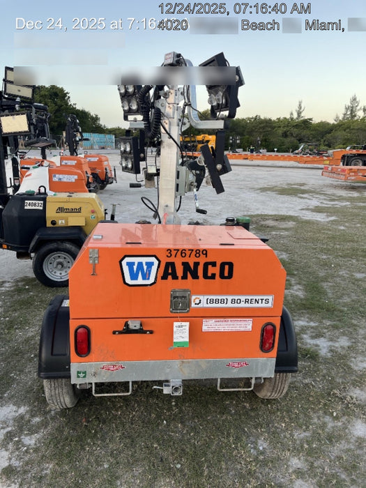 2023 Wanco WLTT-4MM4K Diesel, Deep Sea Controller, Shore Power Plug, Auto Start, (4) 350W LED Floodlights, 4kW Generator, 60 Gal Fuel Tank, 2" Ball, T3