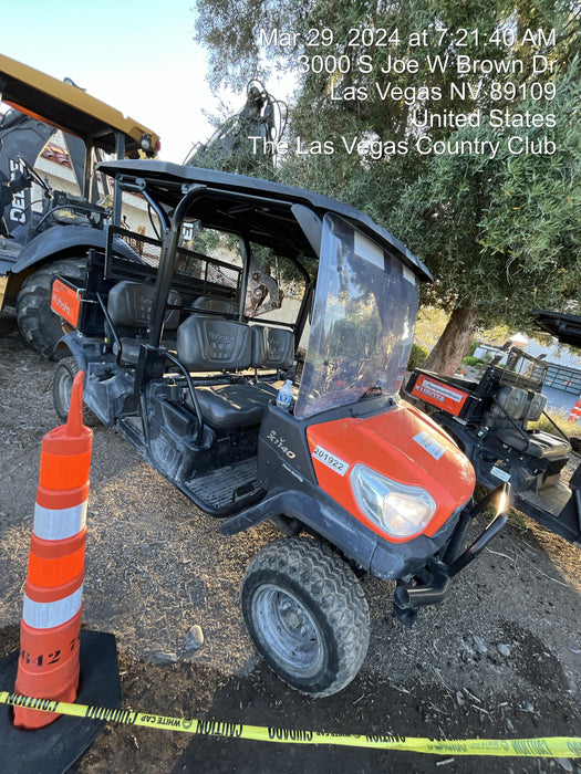 2022 Kubota RTV-X1140W-H Plastic Canopy, Windshield Acrylic Clear, LED Strobe Light, Wire Harness Kit, Back up Alarm
