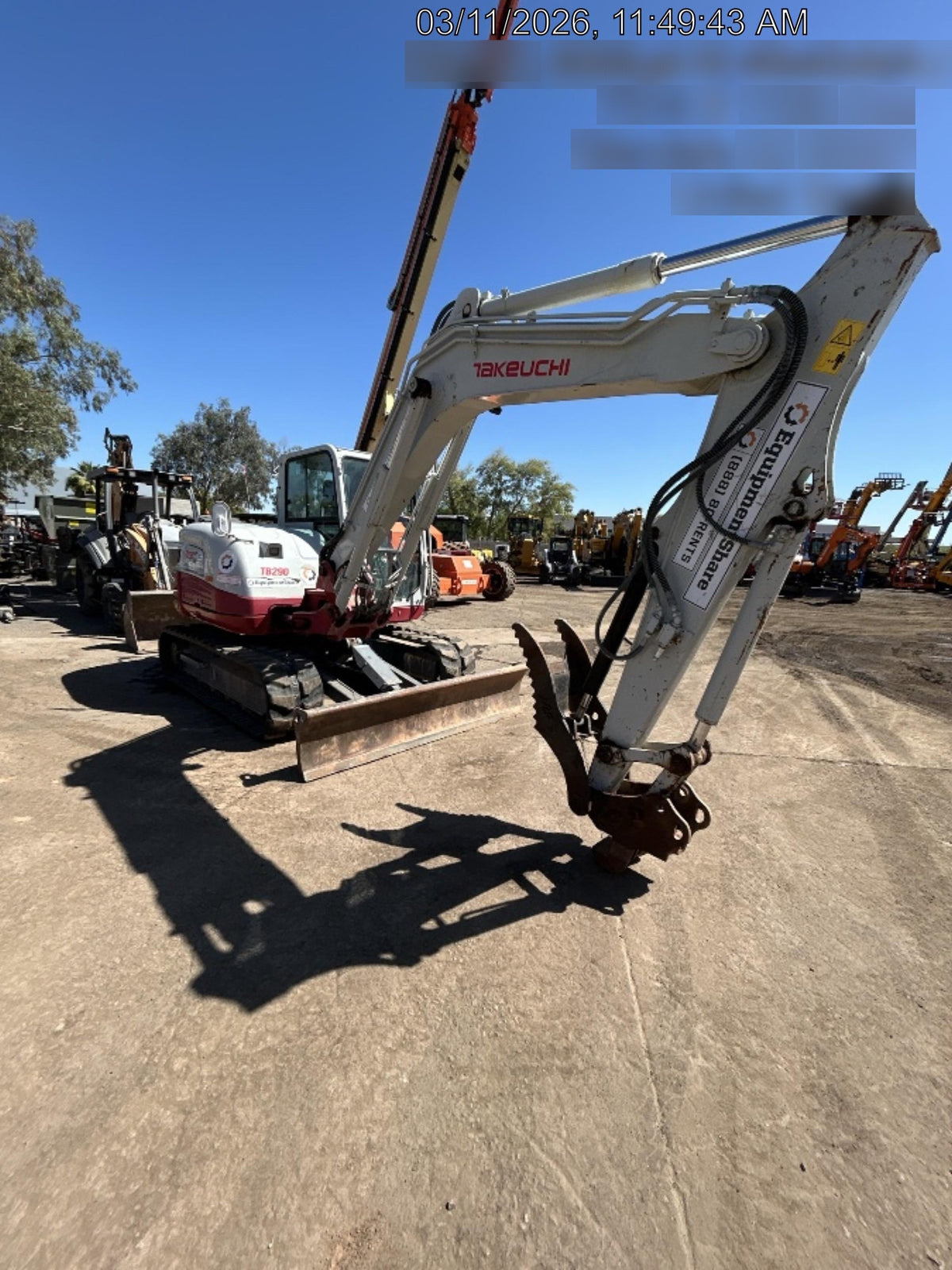 2020 Takeuchi TB290C Cab/Heat/Air, Rubber Tracks, Manual TAG QC