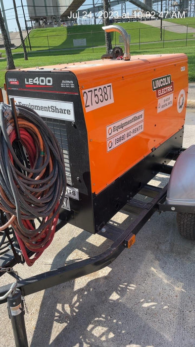 2022 Lincoln Electric LE400 Kubota V1505, Trlr, Cable Rack, Light Kit, ES Decals, T3